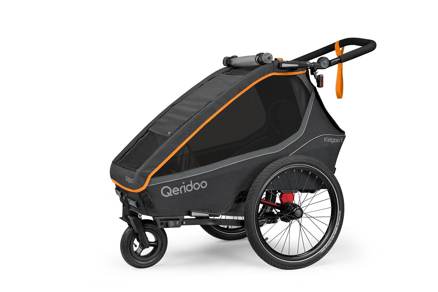Qeridoo Kidgoo1 Kinder-Fahrradanhänger FIDLOCK Edition