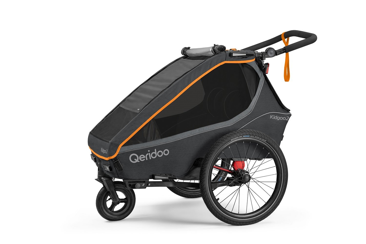 Qeridoo Kidgoo2 Kinder-Fahrradanhänger FIDLOCK Edition