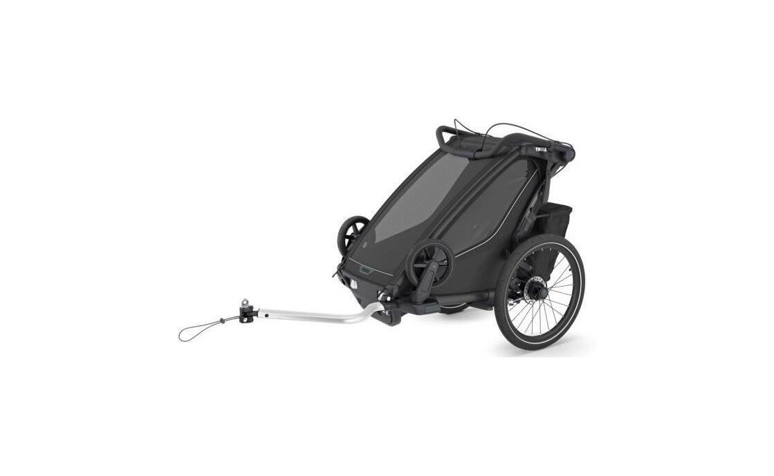 Thule Chariot Sport 2 Einsitzer Premium-Kinderanhänger, Schwarz (Modell 2026)