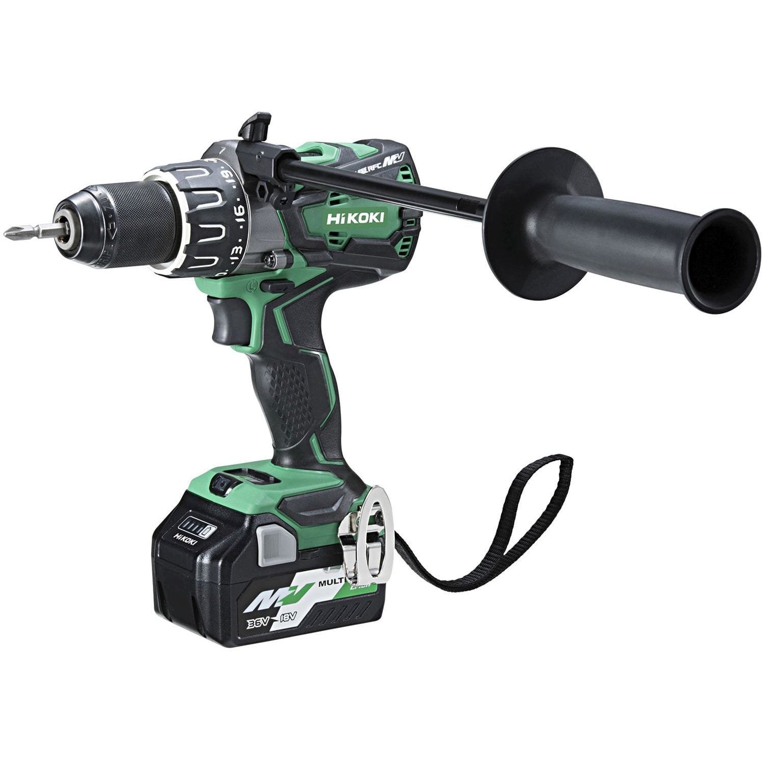 Hikoki DS36DAWRZ Multivolt Akku-Bohrmaschine mit 2 Akkus