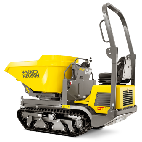Wacker Neuson DT15 – Raupentransporter mit Drehkippmulde, 1.500 kg