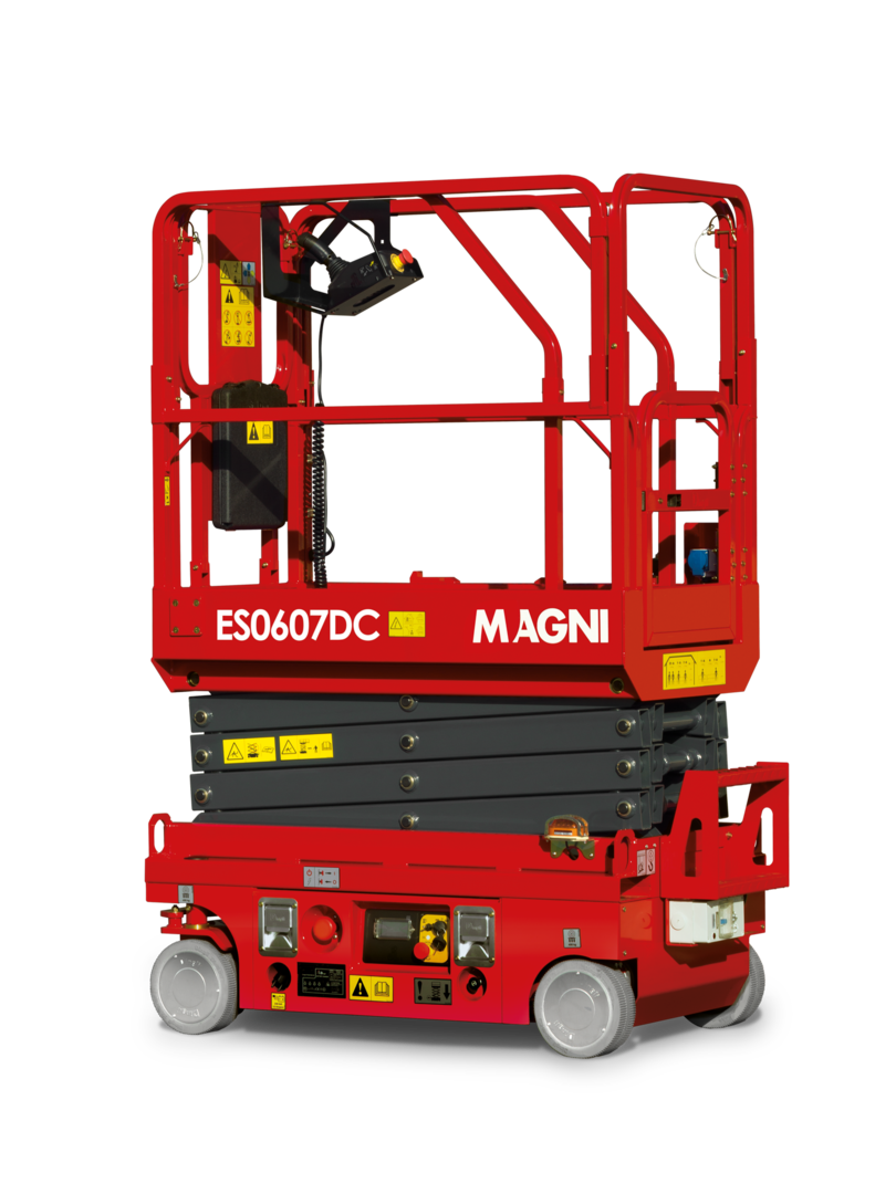 Magni ES0607DC – Scherenarbeitsbühne, 5,6 m Arbeitshöhe, Ausstellung