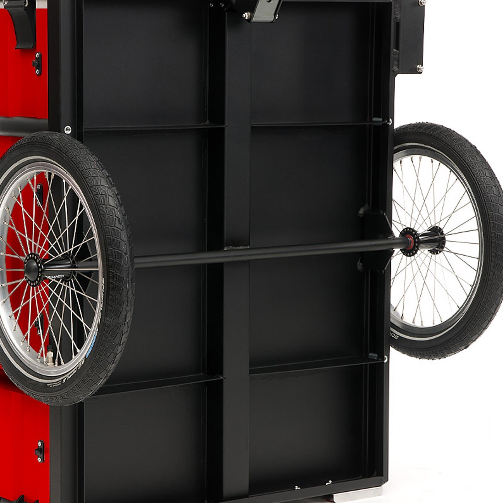 Roland Carrie M.e. Fahrrad-Transportanhänger mit Bordwand – Rot – Bild 4