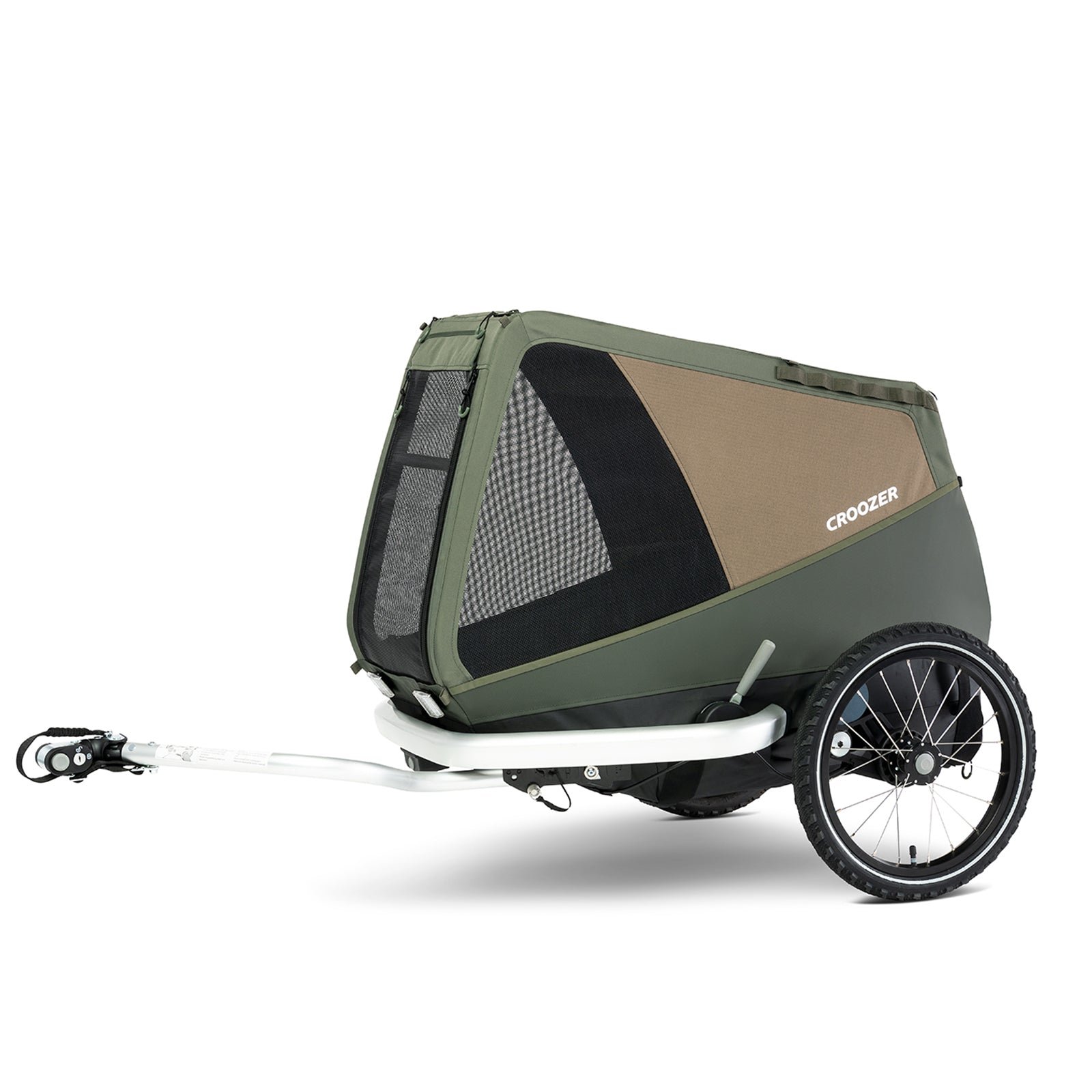 Croozer Dog Enna Hunde-Fahrradanhänger – Moss Green