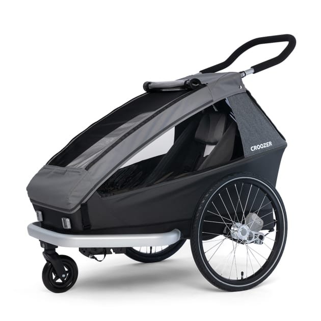 Croozer Kid Keeke 1 Kinder-Fahrradanhänger - Mountain Grey leicht
