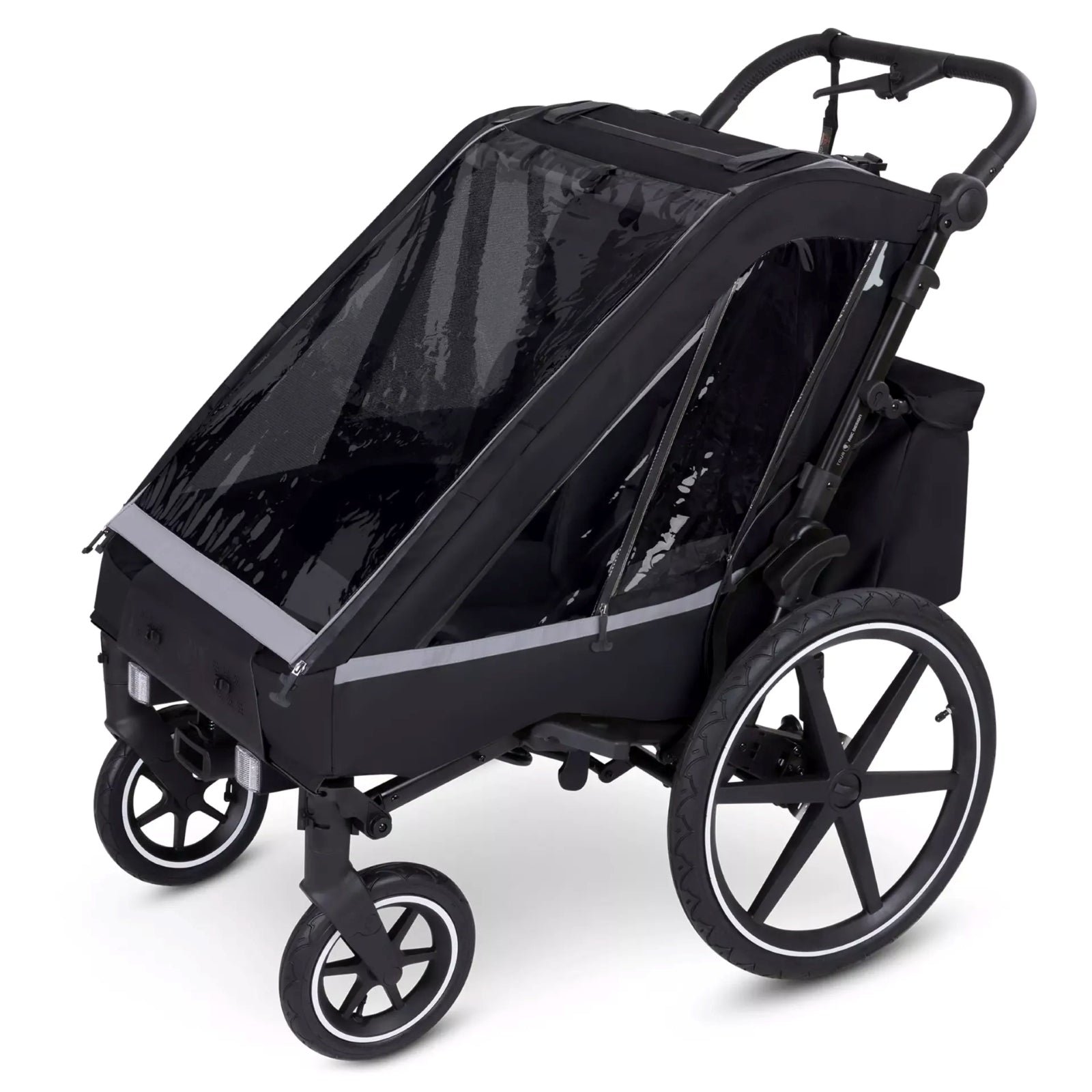 ABC Design Tour Kinder-Fahrradanhänger in Schwarz
