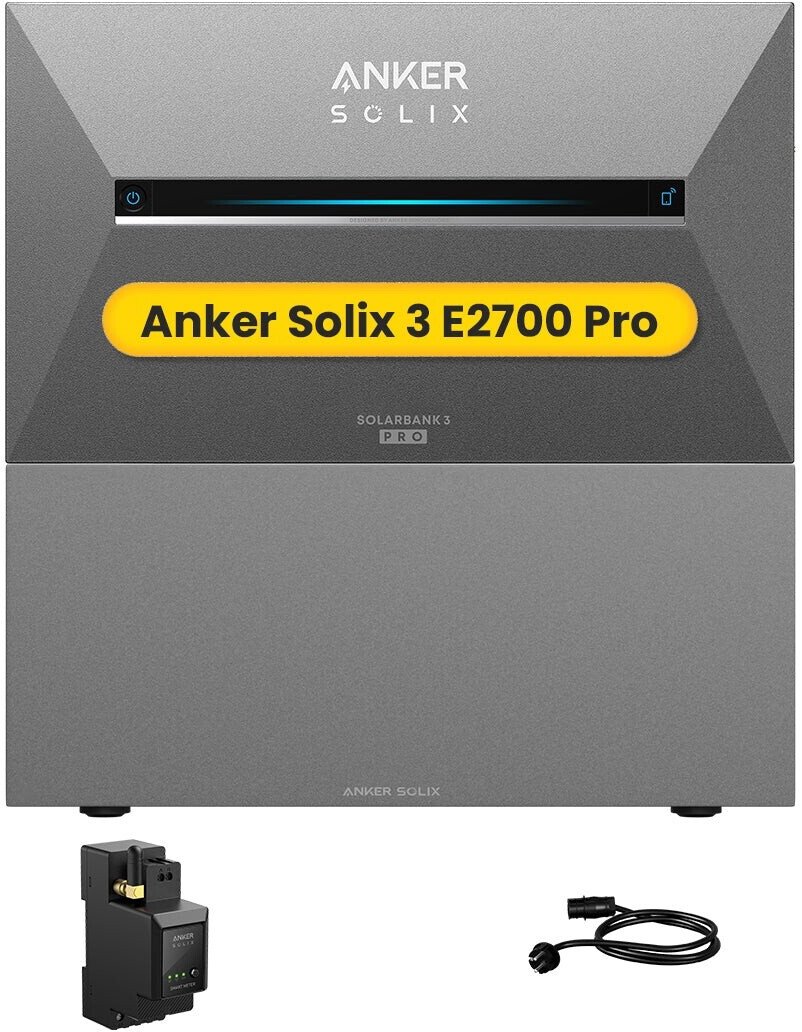 Anker SOLIX Solarbank 3 E2700 Pro mit BP2700 und Smart Meter