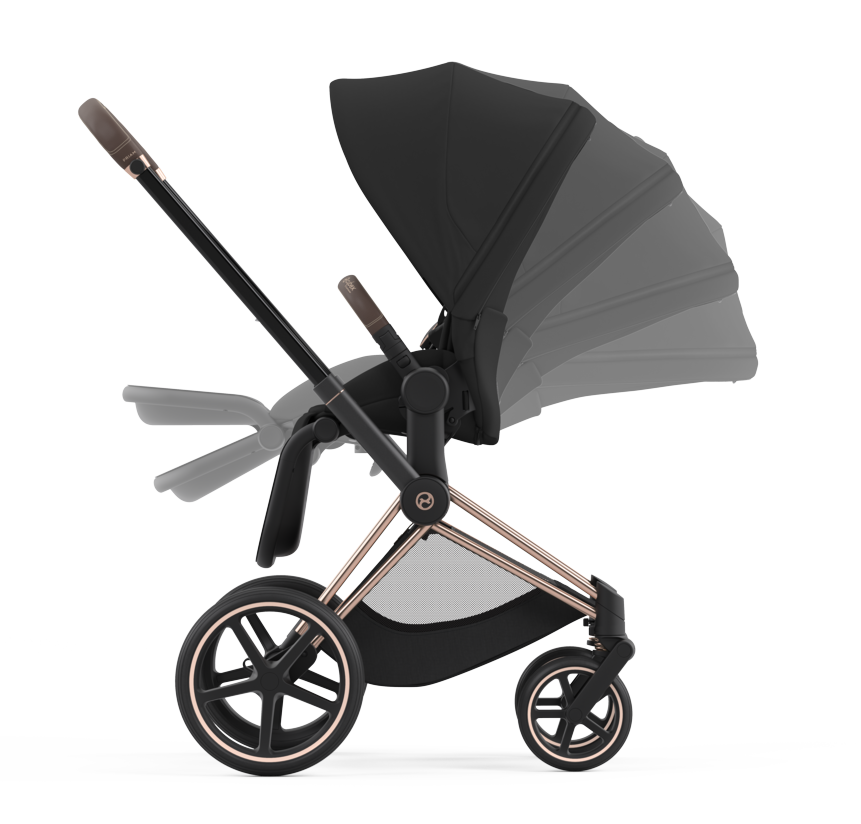 Cybex Platinum Priam Kombikinderwagen in Sepia Black/Rose Gold – Bild 8