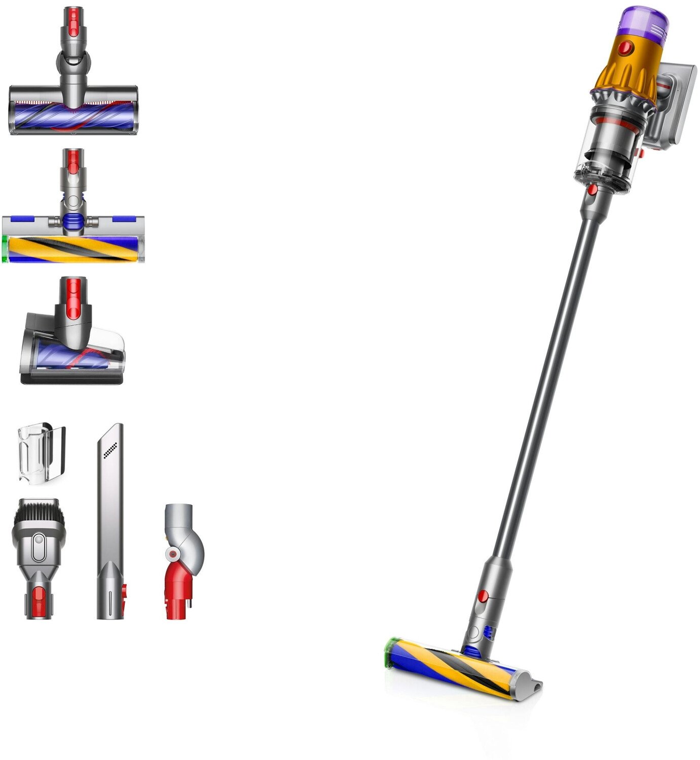 Dyson V12 Detect Slim Absolute (2023), gelb/nickel