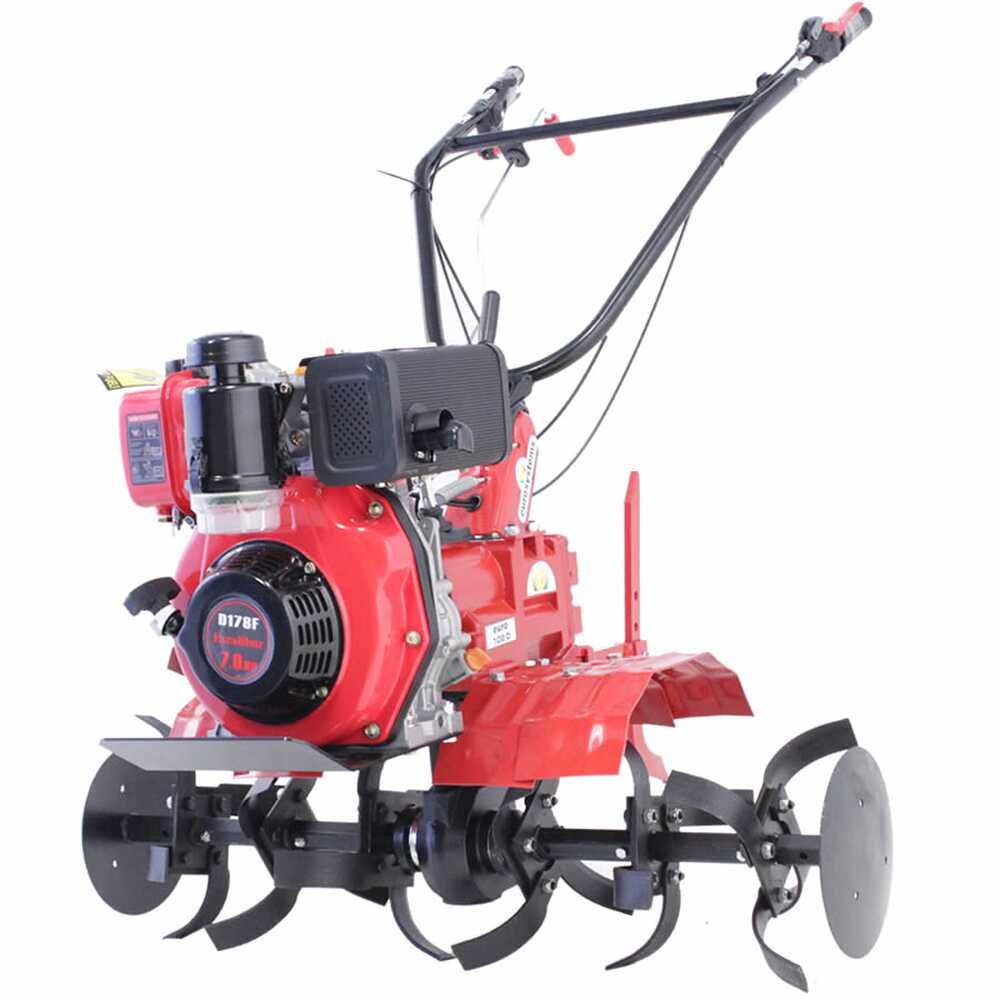 Eurosystems Euro 102 Diesel-Motorhacke/Gartenfräse mit Zahnradgetriebe