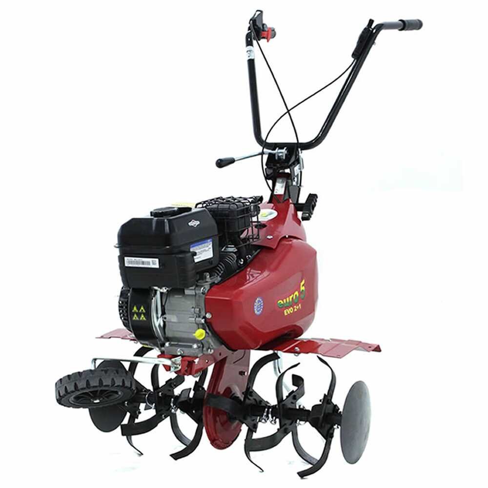 Eurosystems Euro5 EVO Motorhacke/Gartenfräse mit B&S 950 OHV Benzinmotor, 2+1 Gänge