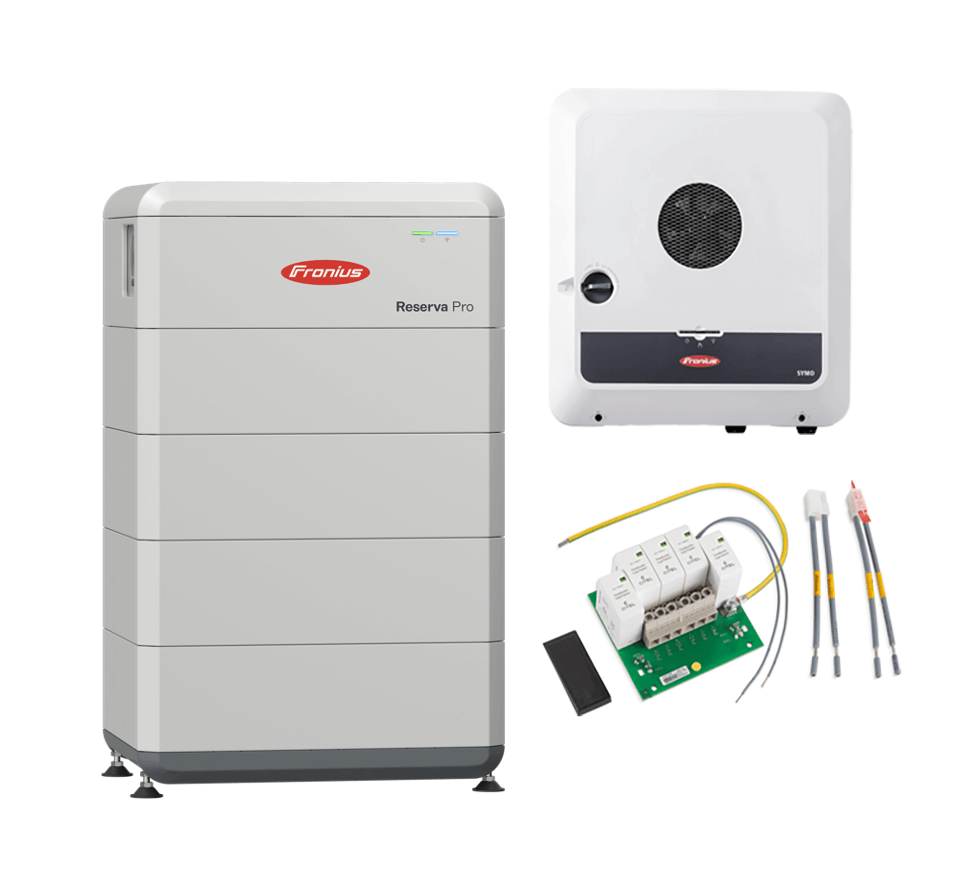 Fronius Symo GEN24 10.0 Plus Bundle mit Reserva Pro 16 und DC-Überspannungsschutz