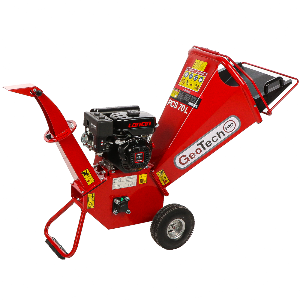 GeoTech Pro PCS70L – professioneller Benzin-Häcksler – Loncin-Motor 7 PS