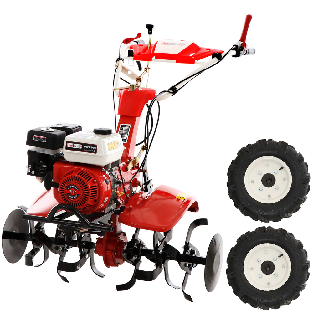 GeoTech Pro PGT 900 – Benzin-Motorhacke 7 PS, 2+1-Getriebe und Zahnradantrieb