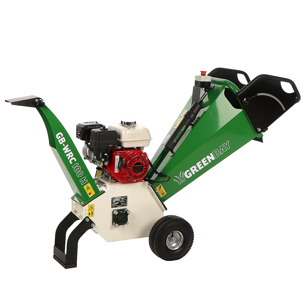 GreenBay GB-WRC 100 H Profi-Häcksler mit Verbrennungsmotor 6,5 PS Honda GX200