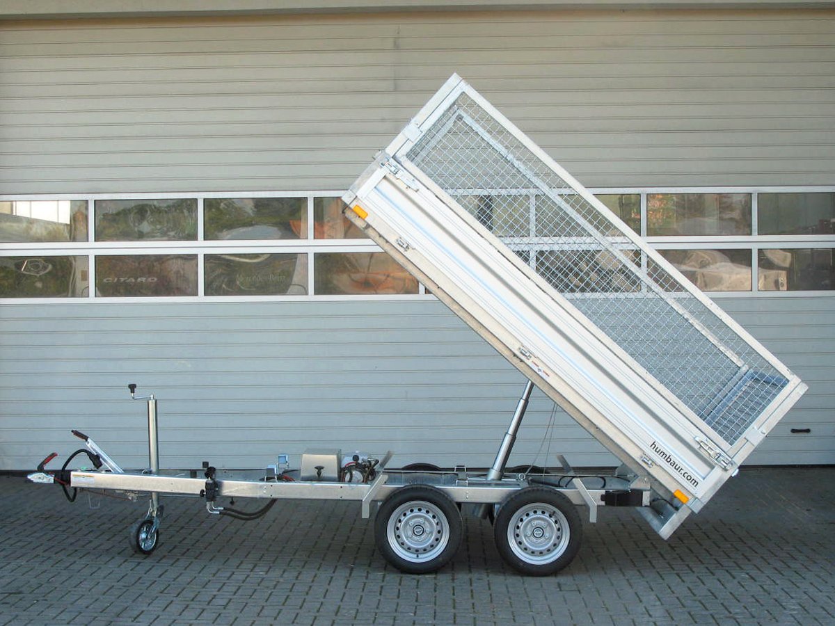 HUMBAUR HUK 272715 Anhänger mit E-Pumpe und Gitteraufsatz