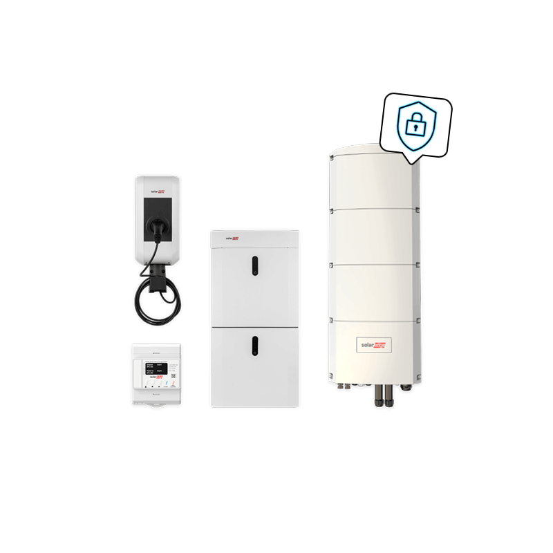 SolarEdge Home Komplettpaket mit Ladestation, SE10K-RWB48 und 9,7 kWh