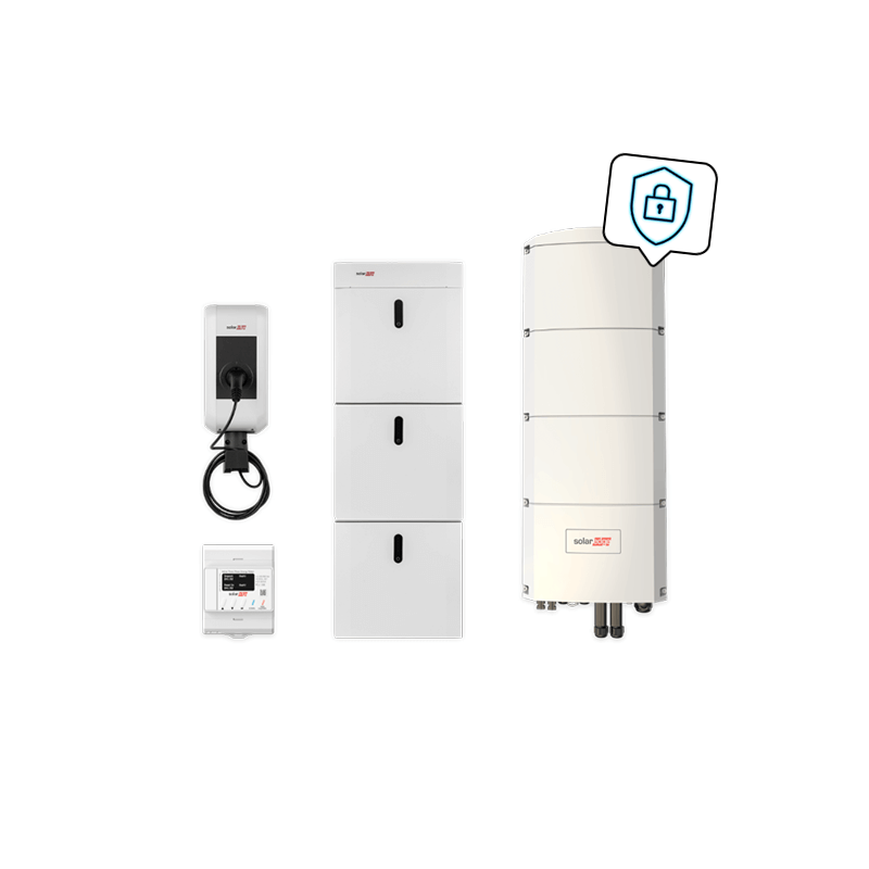 SolarEdge Home Kombipaket mit Ladestation, SE10K-RWB48 und 14,55 kWh