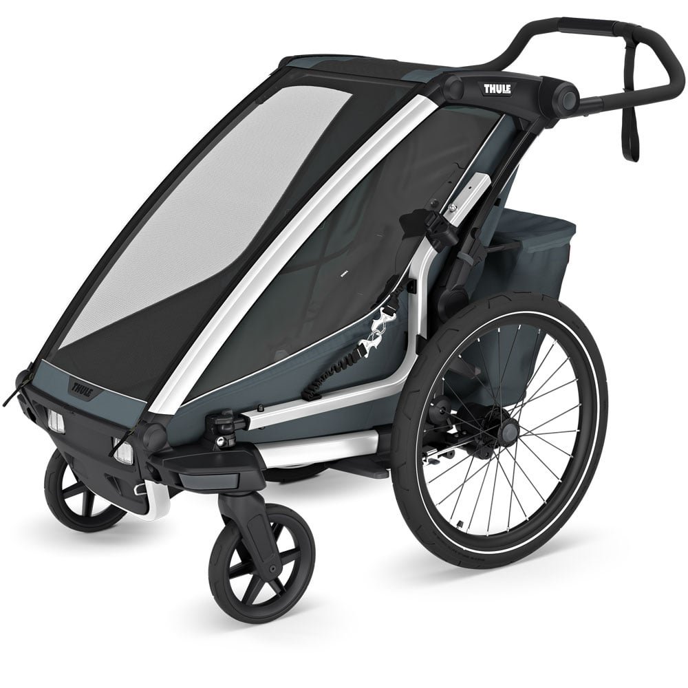 Thule Chariot Cross 2 Einsitzer Kinderfahrradanhänger, Dark Slate (Modell 2026) – Bild 2