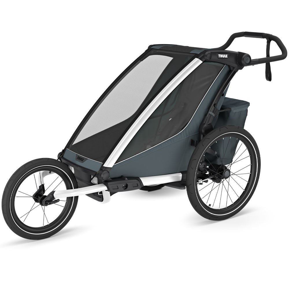 Thule Chariot Cross 2 Einsitzer Kinderfahrradanhänger, Dark Slate (Modell 2026) – Bild 3
