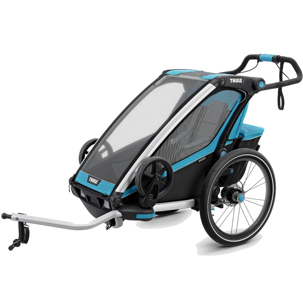 Thule Chariot Sport 1: Premium-Kinderanhänger Einsitzer, Thule Blue, Modell 2018