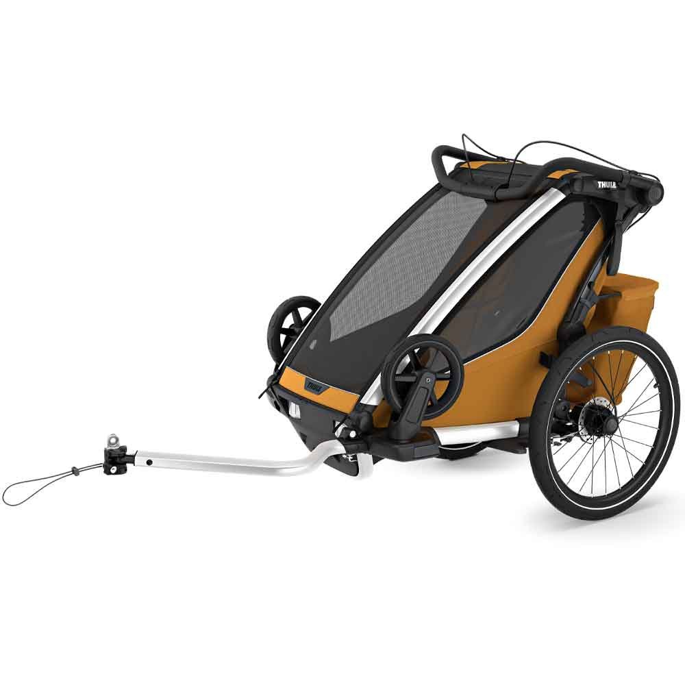 Thule Chariot Sport 2 Einsitzer Premium-Kinderanhänger, Natural Gold (Modell 2025)