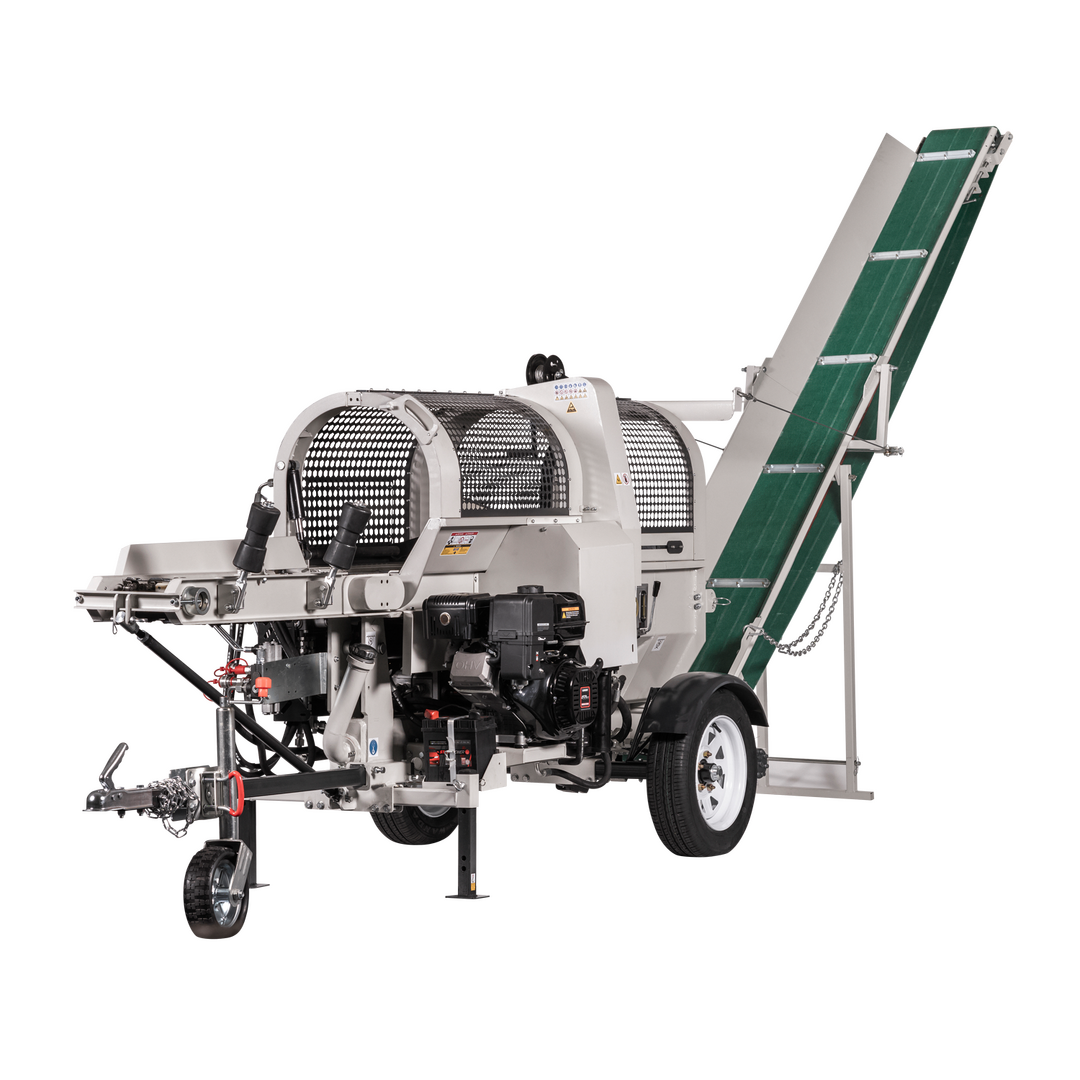 LUMAG SSA400GH-PRO/S – Benzin-Sägespaltmaschine mit 2 Förderbändern