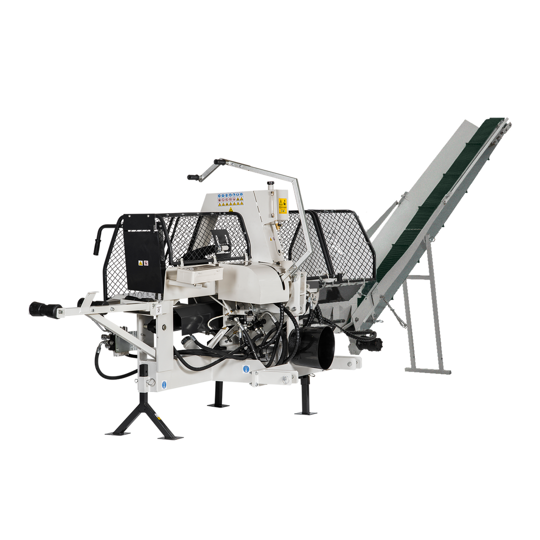 LUMAG SSA400Z – Sägespaltmaschine mit Zapfwelle und Förderband